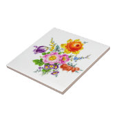 Victoriaans Era Flowers Tegeltje (Zijkant)