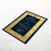 Victoriaans era Foliage & Berries van Anton Seder  Folie Uitnodiging (Gedraaid)