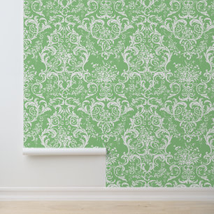 Victoriaans Era Foliate Scroll Pattern Behang