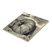  Victoriaans Era Fruit & Vegetable Pumpkin Ad Tegeltje (Zijkant)