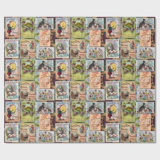  VICTORIAANS ERA GIFT WRAP WRAPPING PAPIER (Vlak)