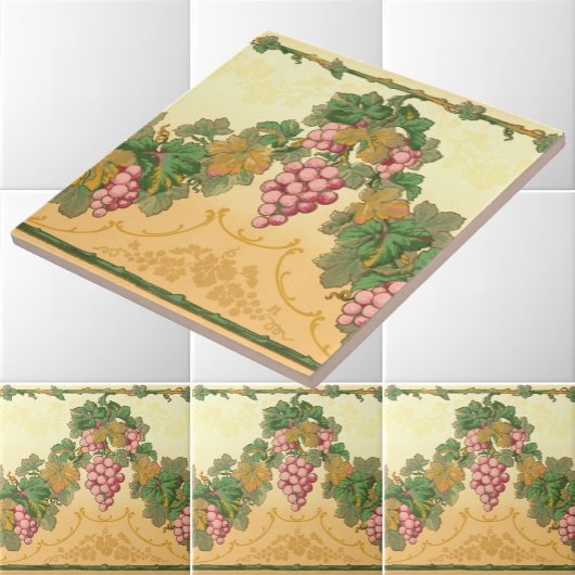 Victoriaans ERA Grapevine Frieze Patroon Tegeltje