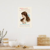 Victoriaans Era Hair Care Ad Poster (Keuken)