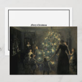 Victoriaans Era Happy Kerstboom Feestdagenkaart