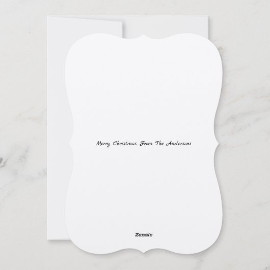  Victoriaans Era Holly Holiday Card Feestdagenkaart (Achterkant)