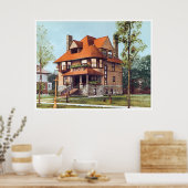  Victoriaans-Era House Poster (Keuken)