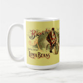 Victoriaans Era Ingeblikte Lima Bonen Label Koffiemok (Links)