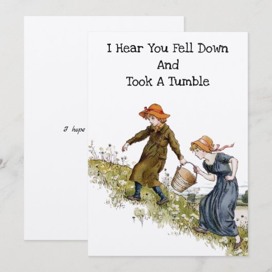 Victoriaans Era Jack & Jill van Kate Greenaway (Voorkant / Achterkant)