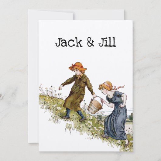 Victoriaans Era Jack & Jill van Kate Greenaway (Voorkant)
