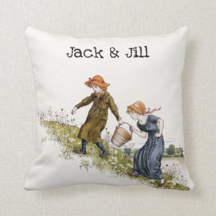 Victoriaans Era Jack & Jill van Kate Greenaway Kussen