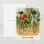  Victoriaans ERA katten op fietsen Briefkaart (Voorkant / Achterkant)