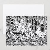 Victoriaans Era Kinderen & Baby Chicks Feestdagenkaart (Voorkant / Achterkant)