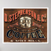  Victoriaans ERA Koffie- en Spice-kieuwen Poster (Voorkant)