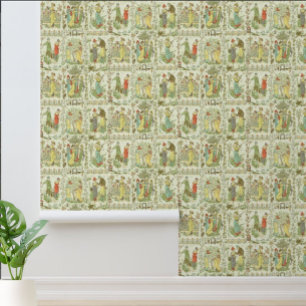Victoriaans Era Kwekerij Rhyme Pattern Walter Cran Behang