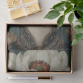 Victoriaans Era Lady Floral Hoofdtooi Decoupage Tissuepapier (Geschenk)