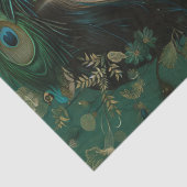 Victoriaans Era Lady Floral Hoofdtooi Decoupage Tissuepapier (Detail)