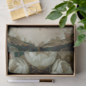 Victoriaans Era Lady Floral Hoofdtooi Decoupage Tissuepapier (Geschenk)