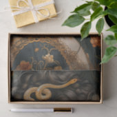 Victoriaans Era Lady Snake Hoofdadres Decoupage Tissuepapier (Geschenk)