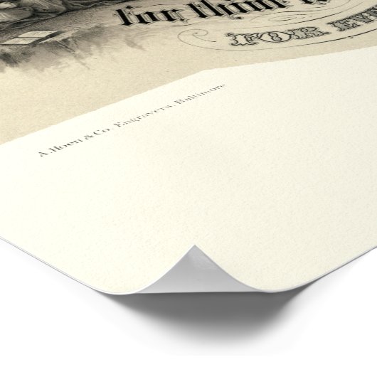  Victoriaans Era Lord's Prayer Poster (Hoek)