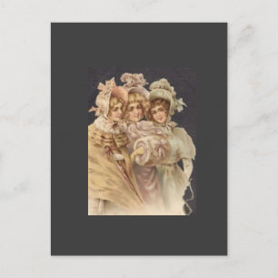 Victoriaans Era Mode Briefkaart