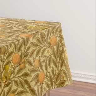 Victoriaans Era Oranje Fruit Blossoms Vogels Patro Tafelkleed