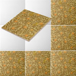 Victoriaans Era Oranje Fruit Blossoms Vogels Patro Tegeltje<br><div class="desc">Dit is een digitaal verbeterd drukpatroon afgeleid van een antiek Victoriaans tijdperk ca. 1880 Engels behangpatroon van sinaasappels boomboughs met vruchten,  bloesems en vogels. U kunt de achtergrondkleur aanpassen.</div>