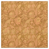  Victoriaans Era Peacocks & Floral Pattern Stof (Swatch)