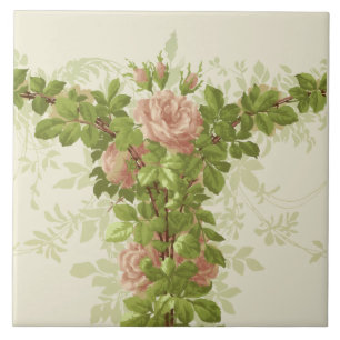 Victoriaans ERA Pink Pose Frieze Tegeltje