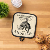 Victoriaans Era Rooster Boerderij Home Welkom Pannenlap (Top down)