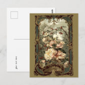 Victoriaans Era Rozen & Barok Rococo Lijst Briefkaart (Voorkant / Achterkant)