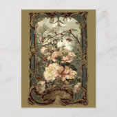 Victoriaans Era Rozen & Barok Rococo Lijst Briefkaart (Voorkant)
