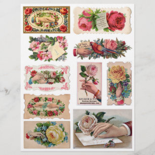 Victoriaans Era Scrapbook Hand Whimsies
