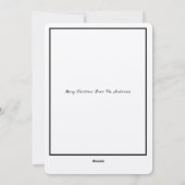 Victoriaans Era Sjabloon kerstfeestdag (Achterkant)