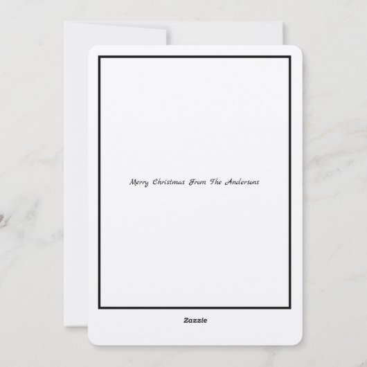 Victoriaans Era Sjabloon kerstfeestdag (Achterkant)