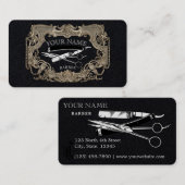  Victoriaans Era Steampunk Barber Sjabloon Visitekaartje (Voorkant / Achterkant)