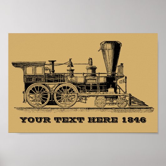 Victoriaans ERA-stoommotorlocomotieven Poster (Voorkant)