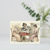  Victoriaans ERA Tea Party AD Briefkaart (Staand voorkant)