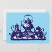 Victoriaans Era Tea Party Sjabloon Uitnodiging (Achterkant)