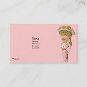 Victoriaans ERA-VISITEKAARTJES PINK - Visitekaartje