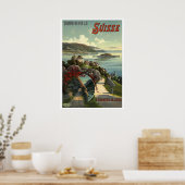 Victoriaans Era Zwitserland Toerismereizend Poster (Keuken)