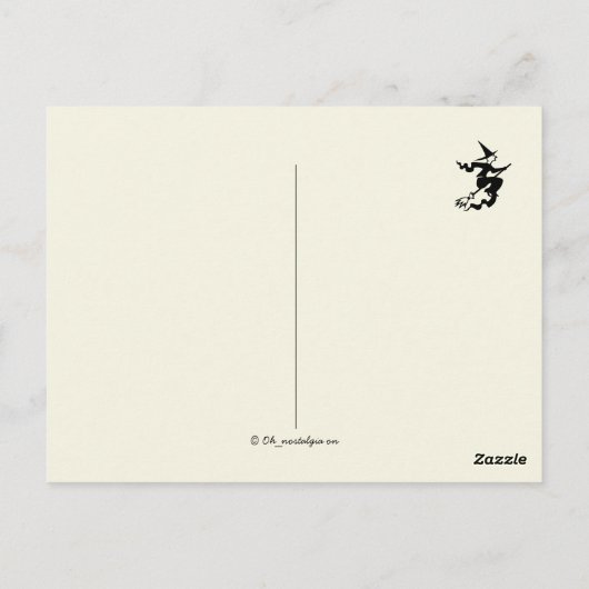  Victoriaans Erstwhile Halloween Traditions Briefkaart (Achterkant)