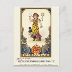 Victoriaans Erstwhile Halloween Traditions Briefkaart