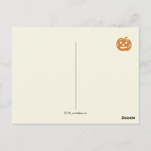  Victoriaans Erstwhile Halloween Traditions Briefkaart (Achterkant)