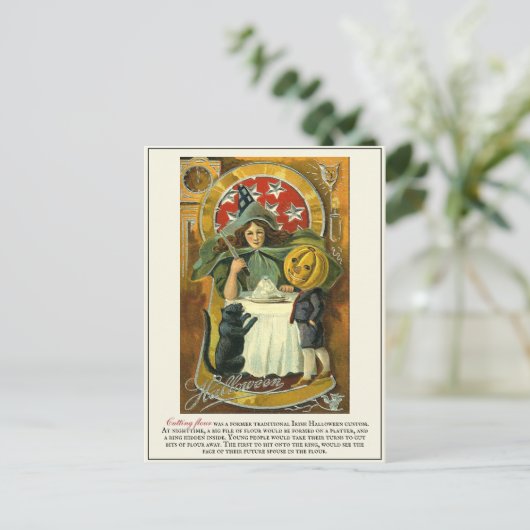  Victoriaans Erstwhile Halloween Traditions Briefkaart (Staand voorkant)