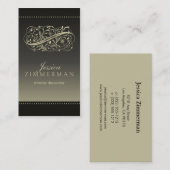 Victoriaans Espresso Visitekaartje (Voorkant / Achterkant)