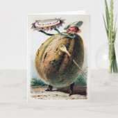 Victoriaans eten feestdagen kaart (Voorkant)