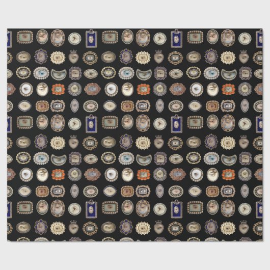 Victoriaans Eyes-cadeauomslag van Lover Cadeaupapier (Zoom)