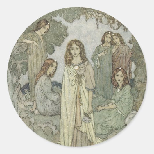 Victoriaans Faerie Sticker (Voorkant)