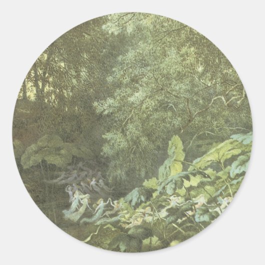 Victoriaans Faerie Sticker - Forest Fae (Voorkant)