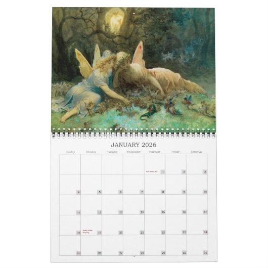 Victoriaans Fairy Art Kalender (Jan 2026)